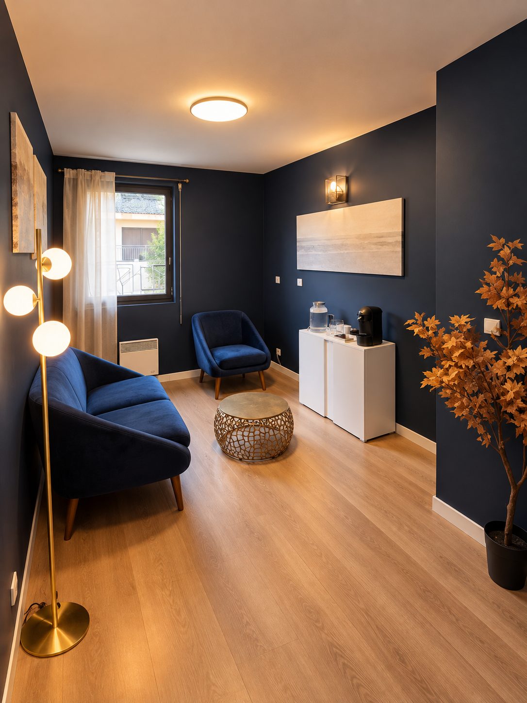 Salle d'attente du cabinet de chiropraxie à Toulouse